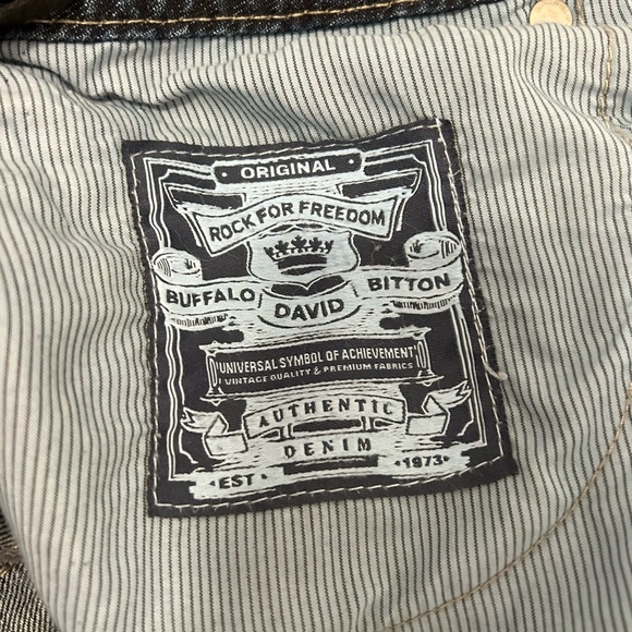 Buffalo David Bitton Blue Relaxed Jeans with Vintage Fading Mens - Picture 7 of 13